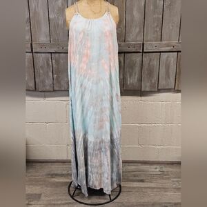 Boho Tye Dye Maxi Dress Milana Hawaii Size L-XL